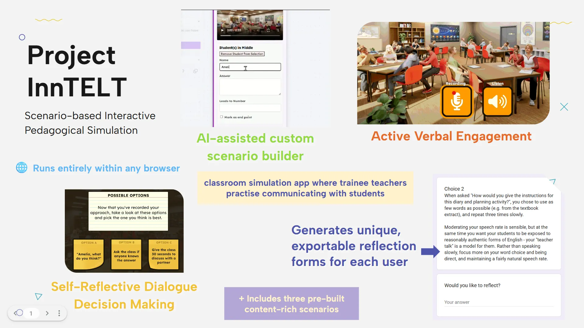 Teacher Training Simulator classroom scene